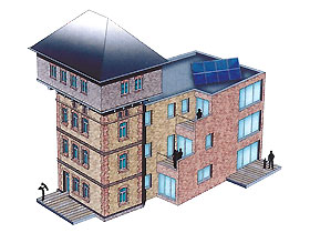 Visualisierung Wettbewerbssieger KONERMANN SIEGMUND Architekten BDA Hamburg/Lübeck